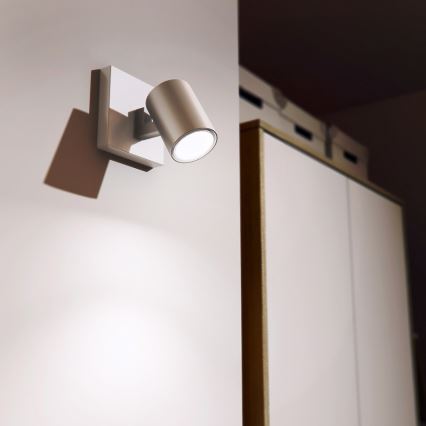 Philips 53090/48/16 - Foco RUNNER prata 1xGU10/35W/230V