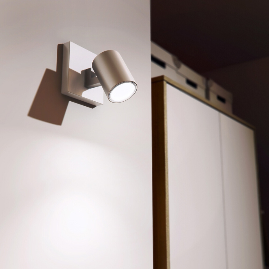 Philips 53090/48/16 - Foco RUNNER prata 1xGU10/35W/230V