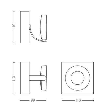 Philips 53170/31/P0 - Foco com regulação MYLIVING CLOCKWORK 1xLED/4,5W