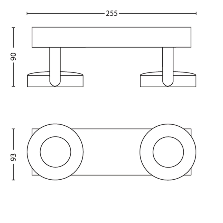Philips - Foco LED com regulação 2xLED/4,5W/230V