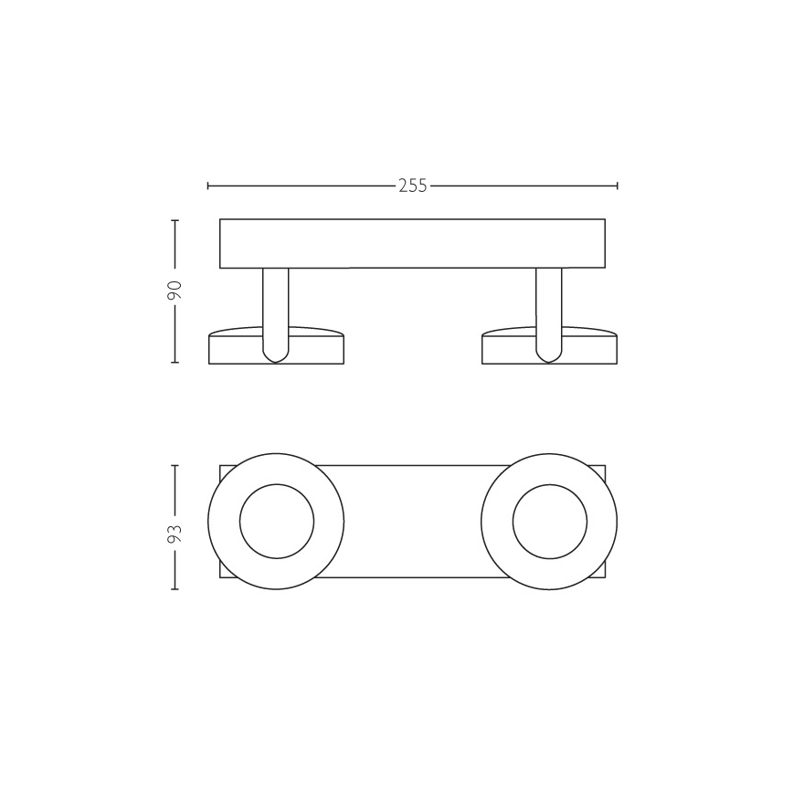Philips - Foco com regulação 2xLED/4,5W