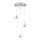 Philips 53223/11/16 - Iluminação suspensa LED CYPRESS 3xLED/3W/230V