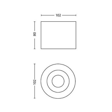 Philips - Foco LED com regulação 1xLED/4,5W/230V