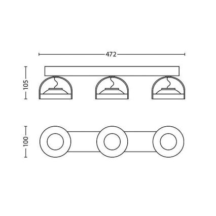 Philips - Foco LED com regulação 3xLED/4,5W/230V