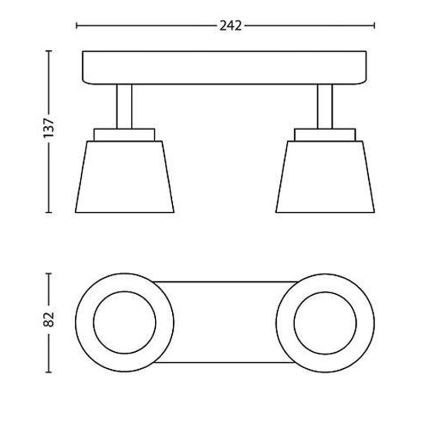 Philips - Foco LED 2xLED/4W/230V
