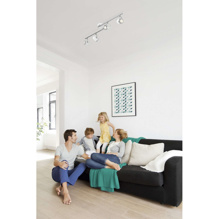 Philips 56484/31/16 - Foco MYLIVING BALSA 4xGU10/35W/230V