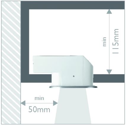 Philips 57955/48/16 - Luz encastrada de casa de banho MYLIVING HUDDLE 1xE27/12W