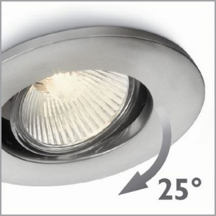 Philips 57959/17/PN - Luz embutida AGENA 1xGU10/35W/230V