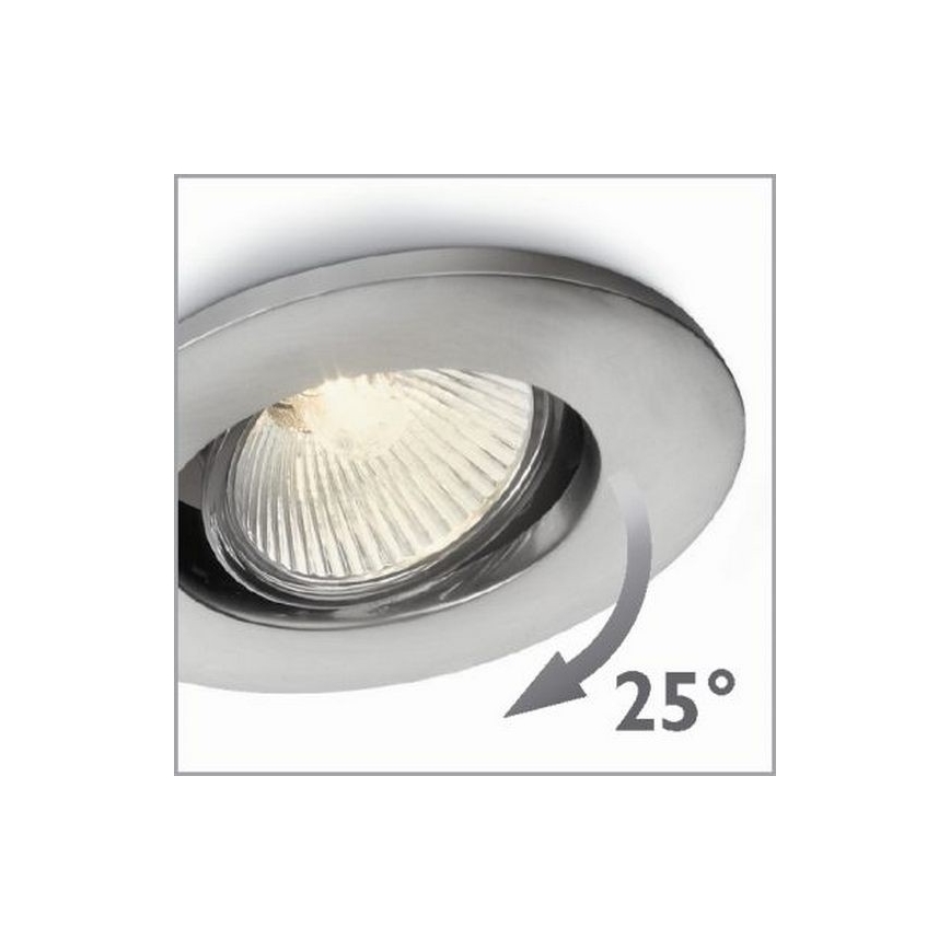 Philips 57959/17/PN - Luz embutida AGENA 1xGU10/35W/230V