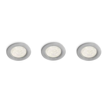Philips 59100/87/16 - CONJUNTO 3x LEDs de iluminação de encastrar SCEPTRUM LED/3W/230V