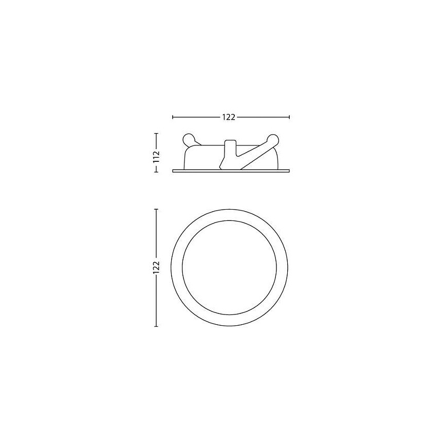 Philips - Foco de encastrar LED com regulação/4,5W/230V