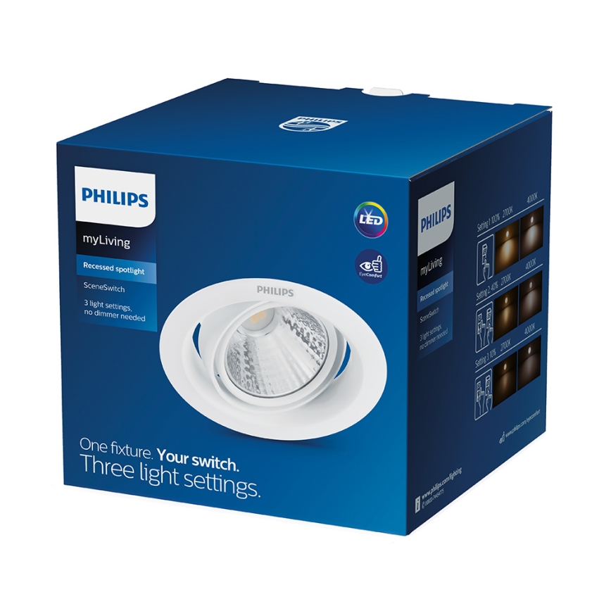 Philips - Foco de encastrar LED 1xLED/5W/230V 4000K