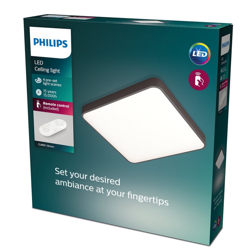 Philips 60261/43/P5 - Iluminação de teto LED com regulação 1xLED/32W/230V + comando