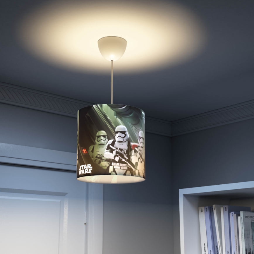 Philips 71751/30/GO - Abajur para crianças candeeiro STAR WARS E27 diâmetro 26 cm