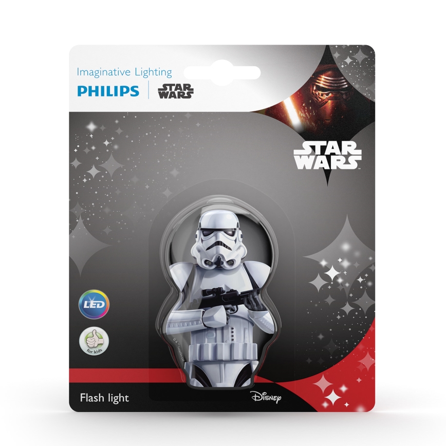 Philips 71767/97/16 - LED Lanterna de criança DISNEY STAR WARS 1xLED/0,3W/2xAAA