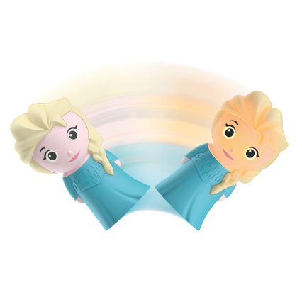 Philips 71768/03/16 - Candeeiro de criança LED DISNEY ELSA 1xLED/0,3W/3V
