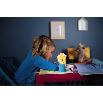 Philips 71768/03/16 - Candeeiro de criança LED DISNEY ELSA 1xLED/0,3W/3V
