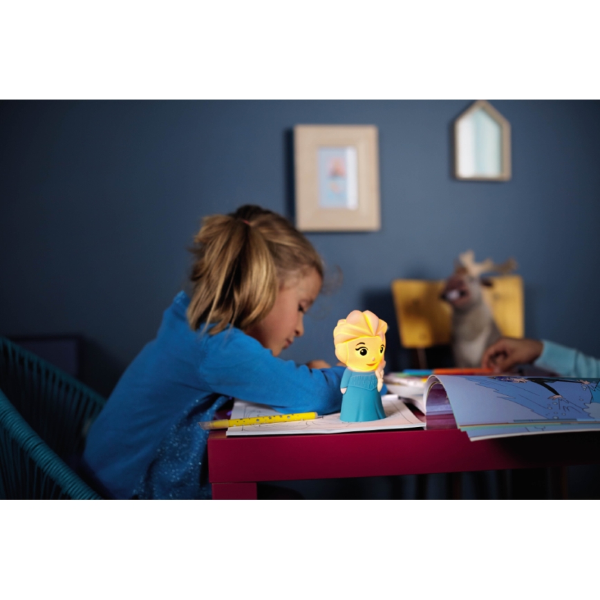 Philips 71768/03/16 - Candeeiro de criança LED DISNEY ELSA 1xLED/0,3W/3V