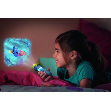 Philips 71788/90/16 - Lanterna infantil e projetor LED DISNEY DORY LED/3xLR44