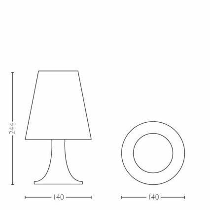 Philips - Candeeiro de mesa de criança LED 1xLED/2,3W/230V