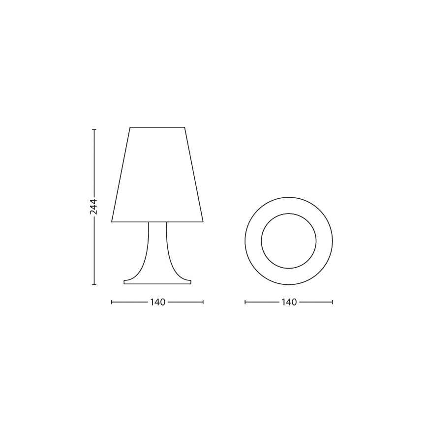 Philips - Candeeiro de mesa de criança LED 1xLED/2,3W/230V