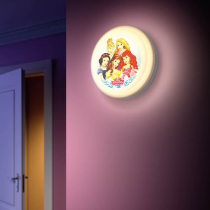 Philips 71884/28/P0 - Luz de parede de criança LED DISNEY PRINCESS 4xLED/2,5W/230V