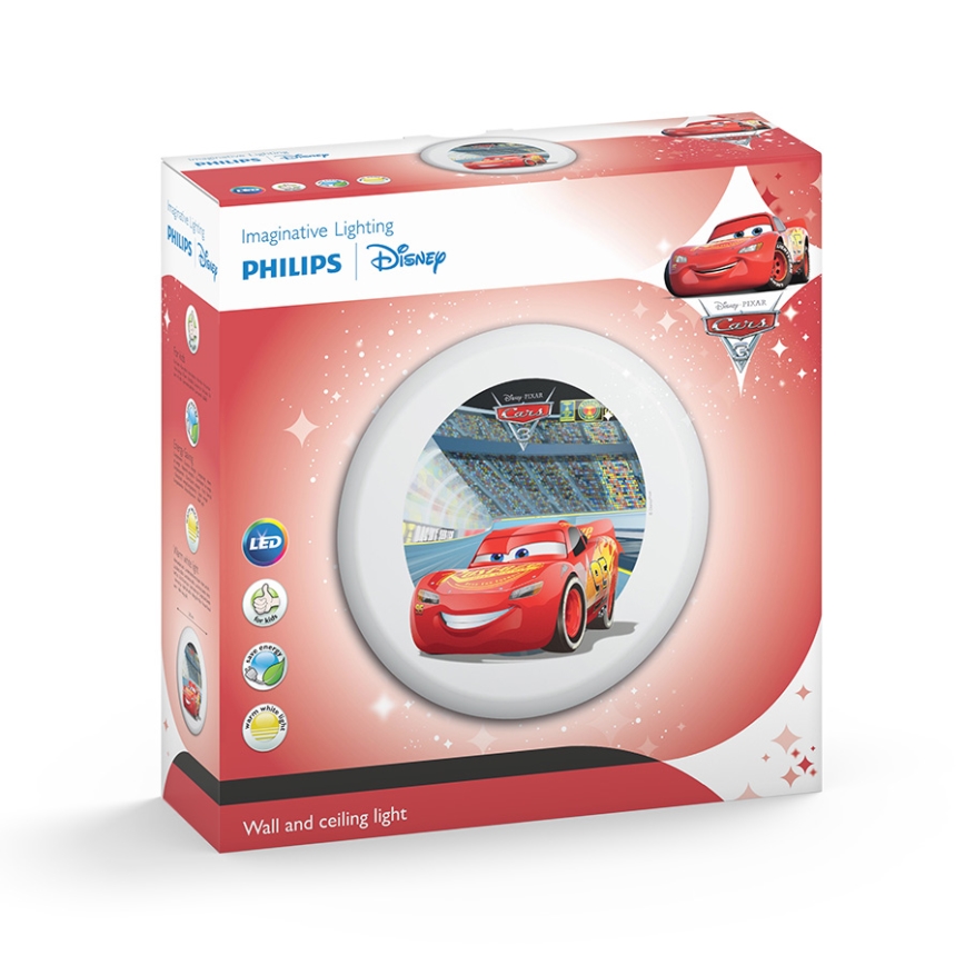 Philips 71884/32/P0 - Luz de parede de criança LED DISNEY CARS 4xLED/2,5W/230V