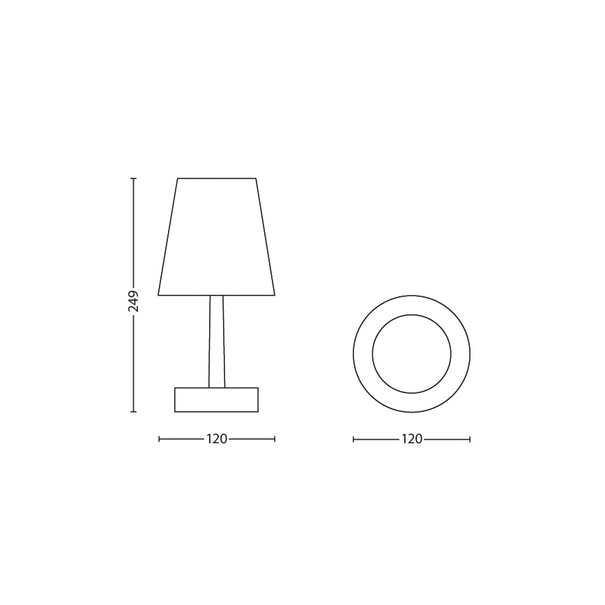 Philips - Candeeiro de mesa de criança LED 1xLED/0,6W/3xAA