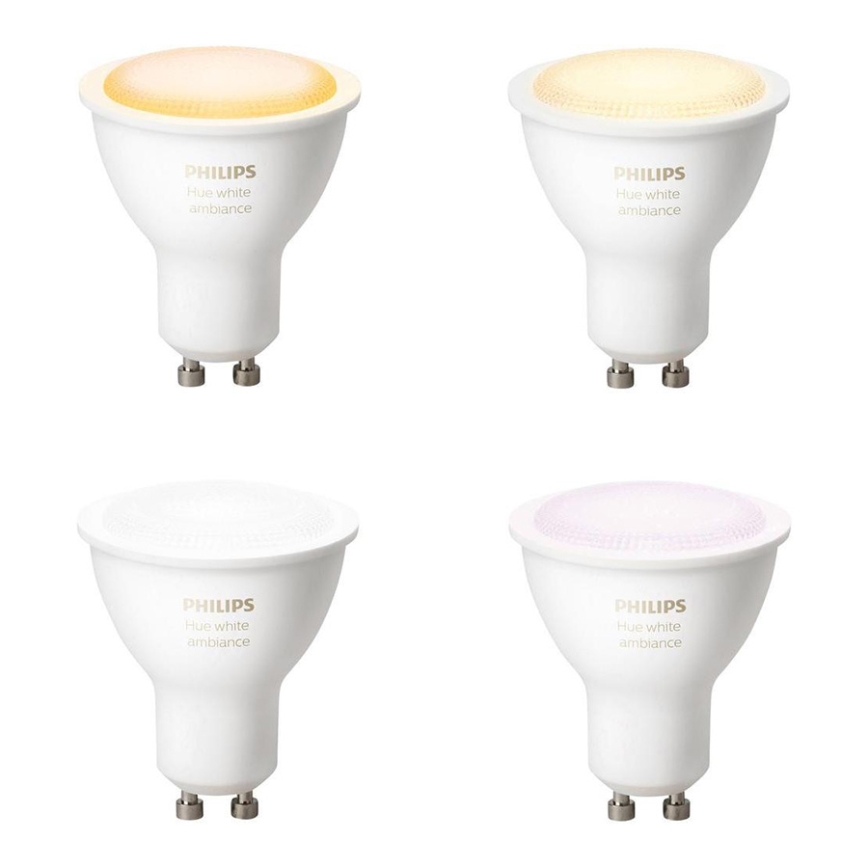 Philips - Lâmpada fosca LED Hue WHITE AMBIANCE 1xGU10/5,5W 2200-6500K