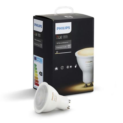 Philips - Lâmpada fosca LED Hue WHITE AMBIANCE 1xGU10/5,5W 2200-6500K