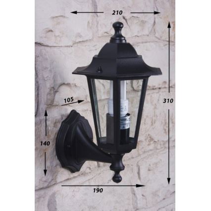 Philips - Iluminação de parede exterior LED 1xE27/10W/230V IP44