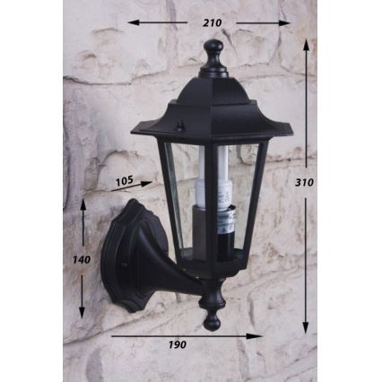Philips - Iluminação de parede exterior 1xE27/60W IP44