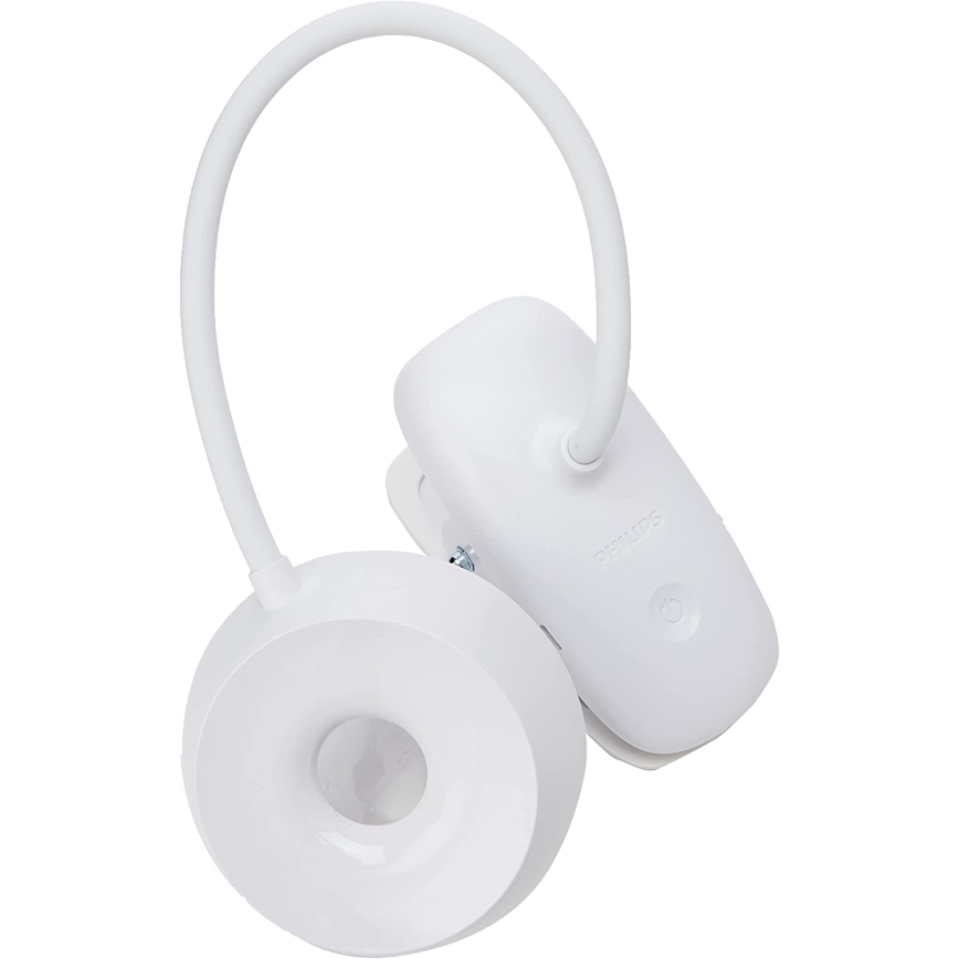 Philips - Candeeiro com clipe LED com regulação DONUTCLIP LED/3W/5V 1200 mAh CRI 90 branco