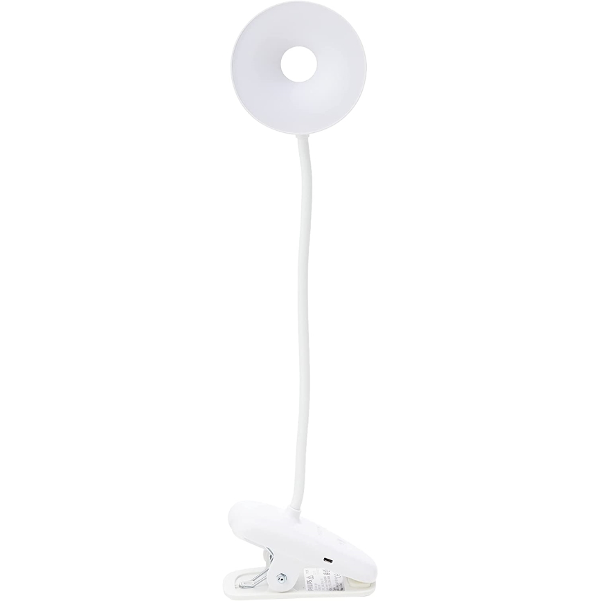 Philips - Candeeiro com clipe LED com regulação DONUTCLIP LED/3W/5V 1200 mAh CRI 90 branco