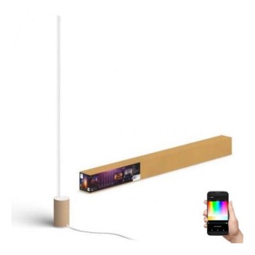 Philips - Candeeiro de chão LED RGBW com regulação Hue SIGNE LED/29W/230V 2000-6500K bege