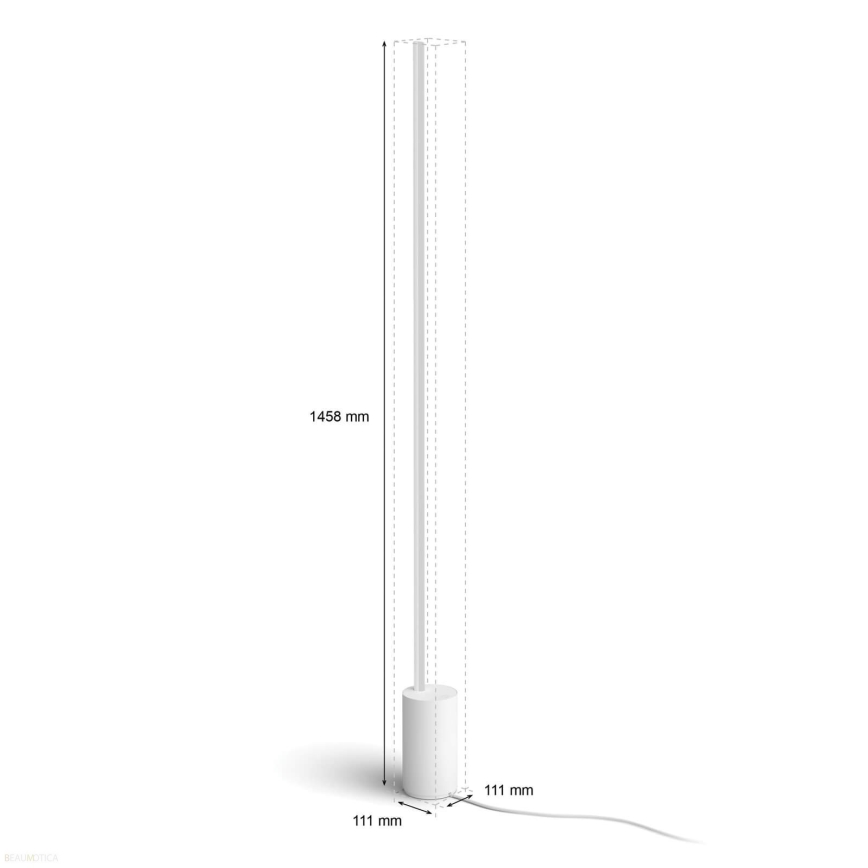 Philips - Candeeiro de chão LED RGBW com regulação Hue SIGNE LED/29W/230V 2000-6500K branco