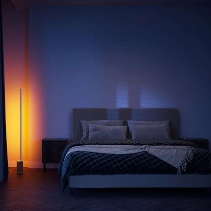 Philips - Candeeiro de chão LED RGBW com regulação Hue SIGNE LED/29W/230V 2000-6500K bege