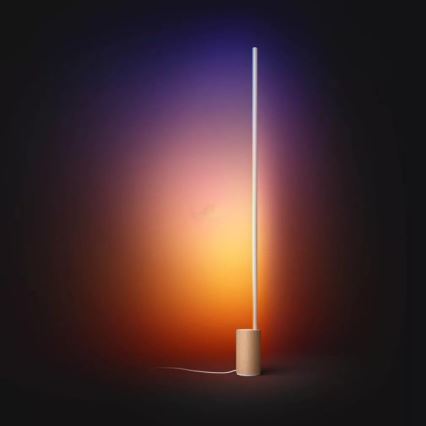 Philips - Candeeiro de chão LED RGBW com regulação Hue SIGNE LED/29W/230V 2000-6500K bege