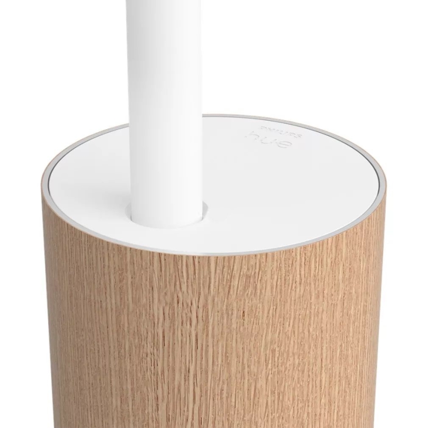Philips - Candeeiro de chão LED RGBW com regulação Hue SIGNE LED/29W/230V 2000-6500K bege