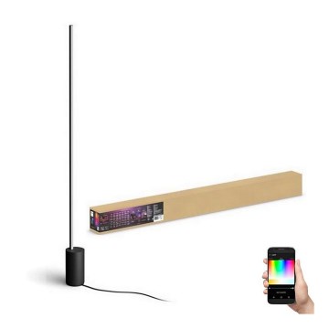 Philips - Candeeiro de chão LED RGBW com regulação Hue SIGNE LED/29W/230V 2000-6500K preto