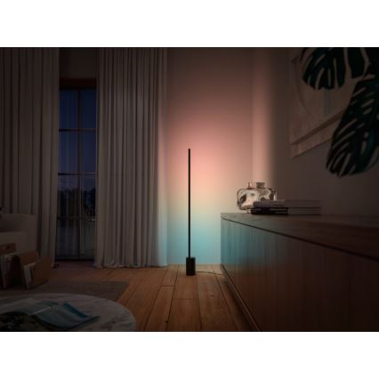 Philips - Candeeiro de chão LED RGBW com regulação Hue SIGNE LED/29W/230V 2000-6500K preto