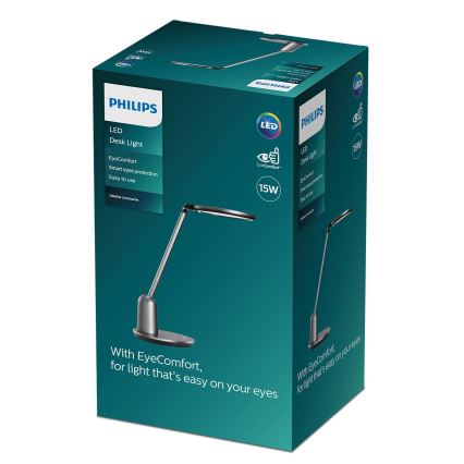 Philips - Candeeiro de mesa táctil LED com regulação EINSTEIN SCENE SWITCH LED/15W/230V 2800/4000/5100K CRI94