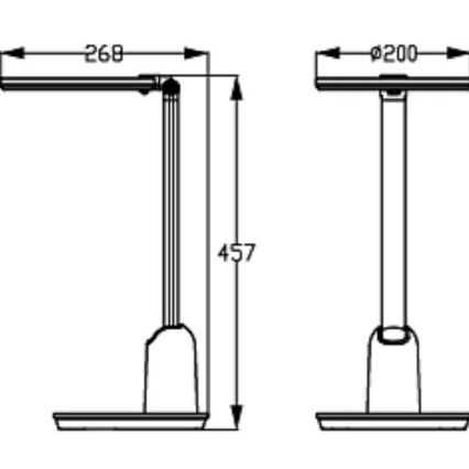 Philips - Candeeiro de mesa táctil LED com regulação EINSTEIN SCENE SWITCH LED/15W/230V 2800/4000/5100K CRI94