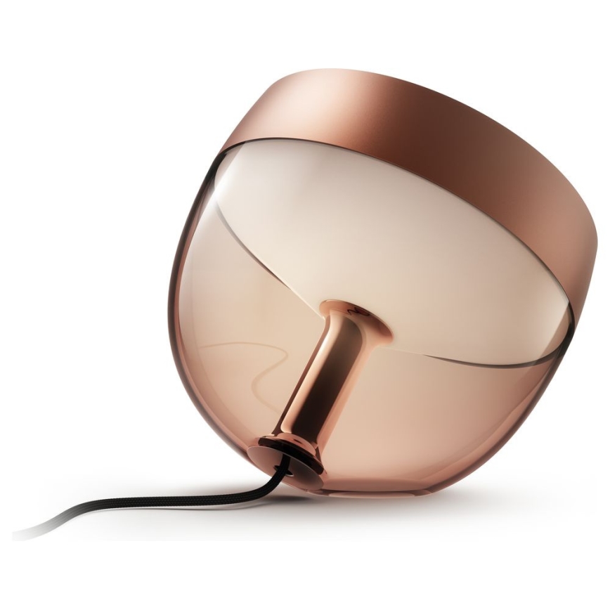 Philips - Candeeiro de mesa LED RGB com regulação Hue IRIS LED/10W/230V 2000-6500K cobre