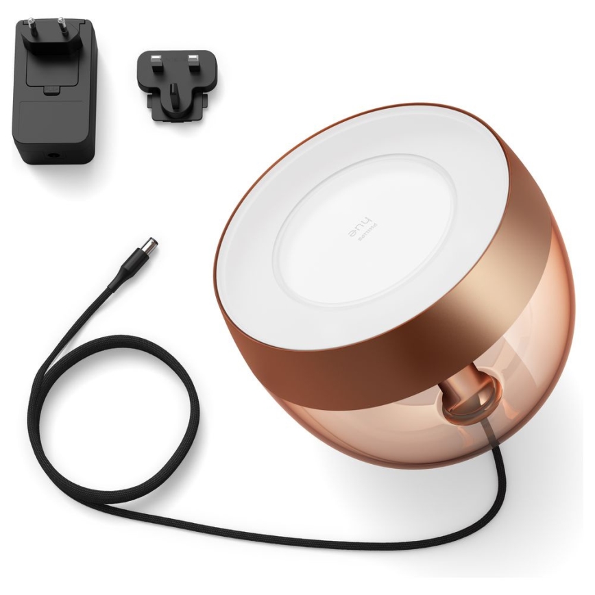 Philips - Candeeiro de mesa LED RGB com regulação Hue IRIS LED/10W/230V 2000-6500K cobre