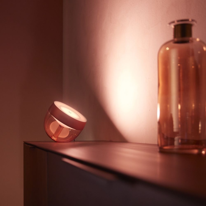 Philips - Candeeiro de mesa LED RGB com regulação Hue IRIS LED/10W/230V 2000-6500K cobre