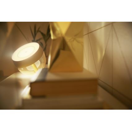 Philips - Candeeiro de mesa LED RGB com regulação Hue IRIS LED/10W/230V 2000-6500K dourado