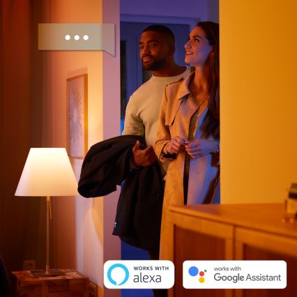 Philips - Candeeiro de mesa LED RGB com regulação Hue IRIS LED/10W/230V 2000-6500K prateado