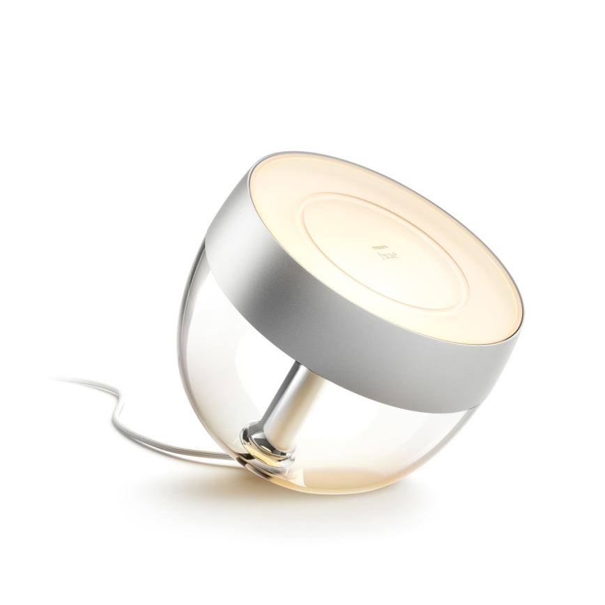 Philips - Candeeiro de mesa LED RGB com regulação Hue IRIS LED/10W/230V 2000-6500K prateado