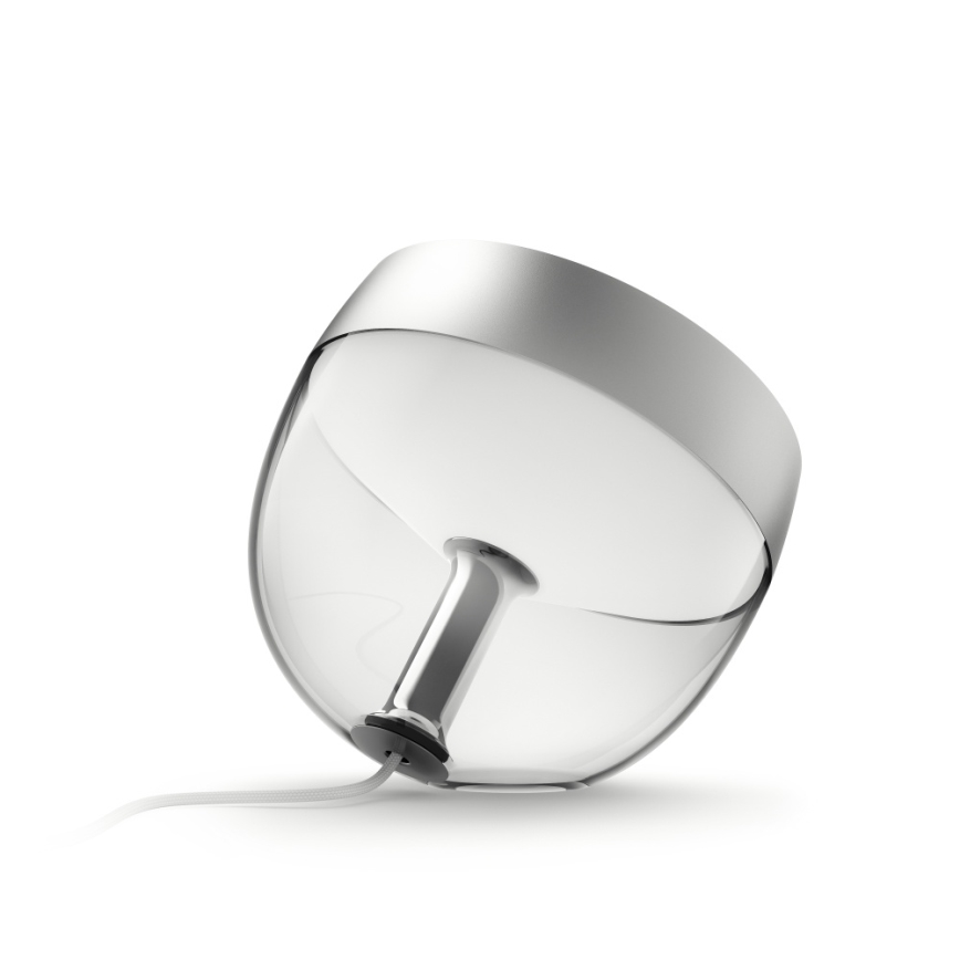 Philips - Candeeiro de mesa LED RGB com regulação Hue IRIS LED/10W/230V 2000-6500K prateado